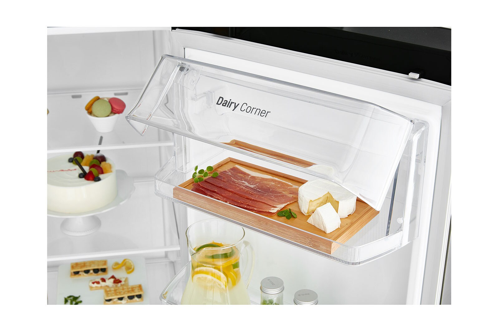 LG Inverter Linear Compressor™ GSL761MCXV American style Fridge Freezer, 601L,  Matte Black- F, GSL761MCXV