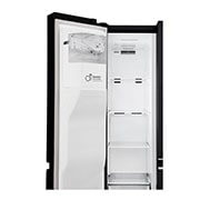 LG Inverter Linear Compressor™ GSL761MCXV American style Fridge Freezer, 601L,  Matte Black- F, GSL761MCXV