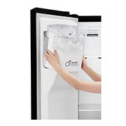 LG Inverter Linear Compressor™ GSL761MCXV American style Fridge Freezer, 601L,  Matte Black- F, GSL761MCXV
