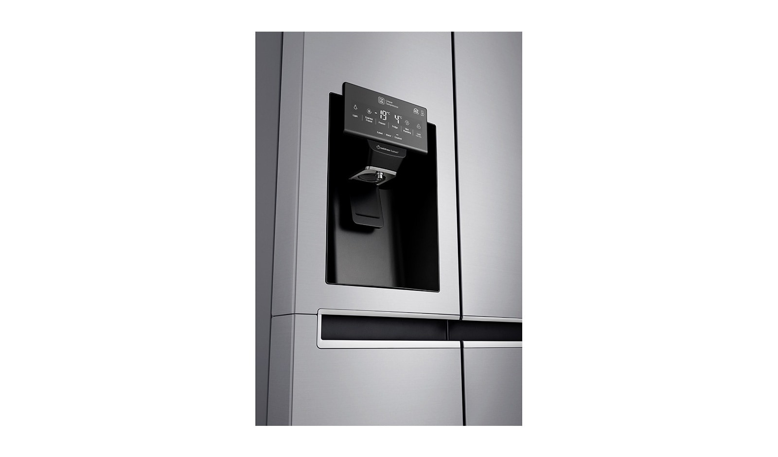 LG Inverter Linear Compressor™  GSL761PZXV American style Fridge Freezer, 625L,  Shiny Steel- F, GSL761PZXV