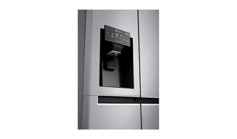 LG Inverter Linear Compressor™  GSL761PZXV American style Fridge Freezer, 625L,  Shiny Steel- F, GSL761PZXV