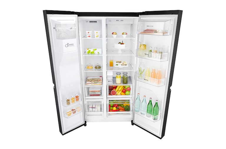 LG Smart Refrigerator with Large Capacity and Non Plumbed Water, GSL761WBXV