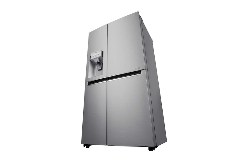 LG Inverter Linear Compressor™ GSL960PZBV American Style Fridge Freezer , 601L, Shiny Steel, GSL960PZBV