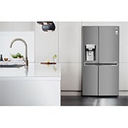 LG DoorCooling+™ GSL960PZJV American Style Fridge Freezer , 625L, Shiny Steel  - F, GSL960PZJV