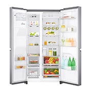 LG DoorCooling+™ GSL960PZJV American Style Fridge Freezer , 625L, Shiny Steel  - F, GSL960PZJV