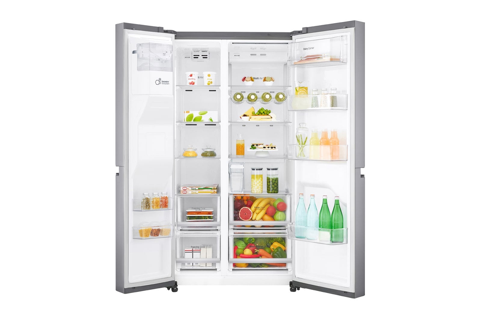 LG DoorCooling+™ GSL960PZJV American Style Fridge Freezer , 625L, Shiny Steel  - F, GSL960PZJV