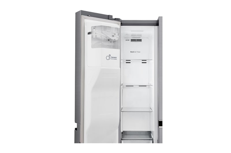 LG DoorCooling+™ GSL960PZJV American Style Fridge Freezer , 625L, Shiny Steel  - F, GSL960PZJV