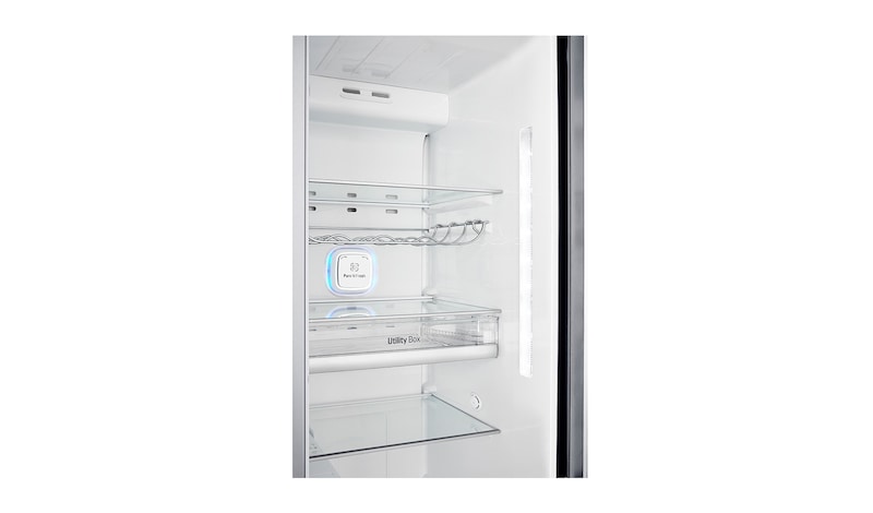 LG Inverter Linear Compressor™ GSL961PZBV American Style Fridge Freezer, 601L, Shiny Steel  - F, GSL961PZBV