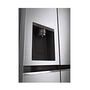 LG 635L American Style Fridge Freezer Shiny Steel Water & Ice Dispenser, GSLA80PZLF