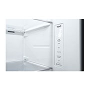 LG Water & Ice Dispenser | Total No Frost (Frost Free) | American Fridge Freezer | 635L | GSLA80PZLF | Shiny Steel, GSLA80PZLF