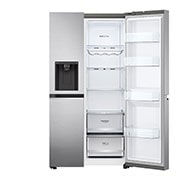 LG Water & Ice Dispenser | Total No Frost (Frost Free) | American Fridge Freezer | 635L | GSLA80PZLF | Shiny Steel, GSLA80PZLF