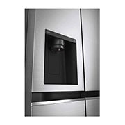 LG 635L American Style Fridge Freezer Shiny Steel Water & Ice Dispenser, GSLA81PZLF