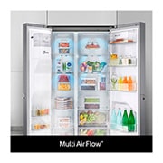 LG Water & Ice Dispenser | Total No Frost (Frost Free) | American Fridge Freezer | 635L | GSLD50DSXM | Dark Graphite, GSLD50DSXM