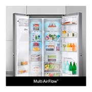 LG 635L American Style Fridge Freezer Dark Graphite Water & Ice Dispenser, GSLD50DSXM