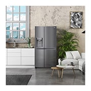LG 635L American Style Fridge Freezer Dark Graphite Water & Ice Dispenser, GSLD50DSXM
