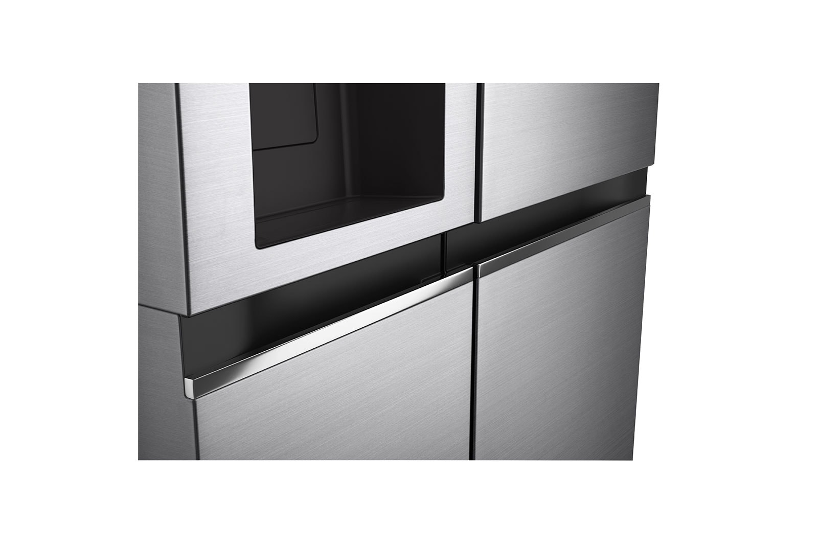 LG 635L American Style Fridge Freezer Shiny Steel Water & Ice Dispenser, GSLD80PZRF
