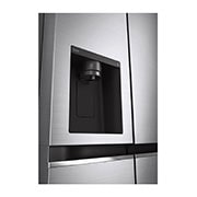 LG 635L Water & Ice Dispenser American Fridge Freezer, Shiny Steel, GSLD81PZRF