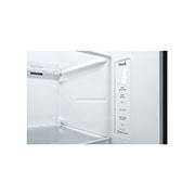 LG 635L Water & Ice Dispenser American Fridge Freezer, Shiny Steel, GSLD81PZRF