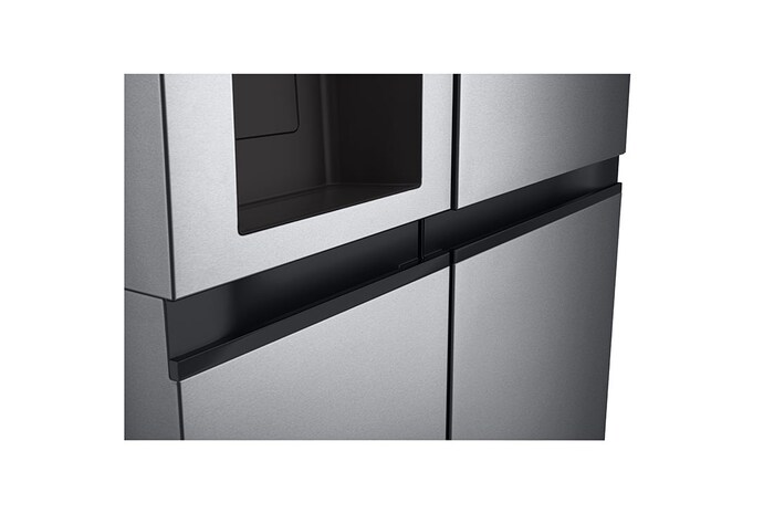LG 635L American Style Fridge Freezer Water & Ice Dispenser, Dark Graphite, GSLV50DSXM