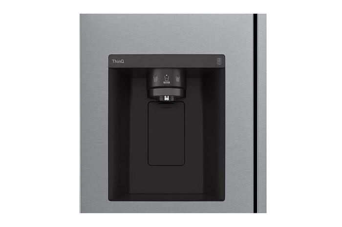 LG 635L American Style Fridge Freezer Water & Ice Dispenser, Dark Graphite, GSLV50DSXM