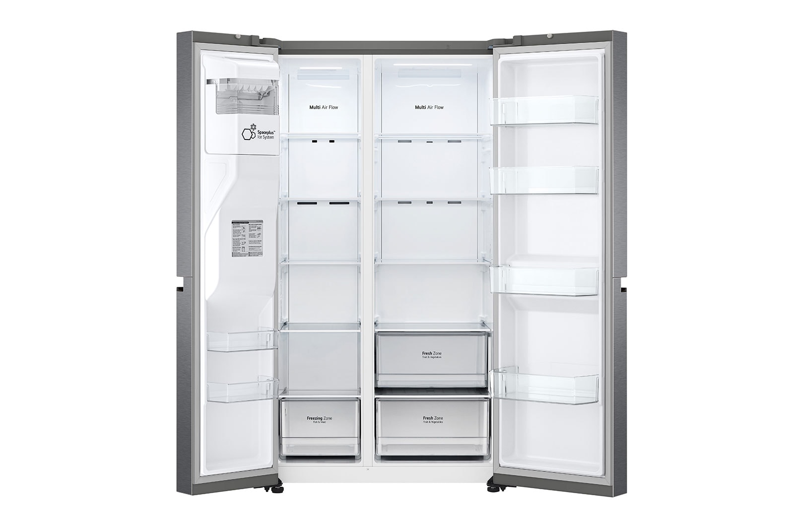 LG 635L American Style Fridge Freezer Dark Graphite Water & Ice Dispenser, GSLV50DSXM