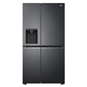 Front view of 635L American Style Fridge Freezer Matte Black - GSLV70MCTF