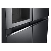 LG 635L American Style Fridge Freezer Matte Black Water & Ice Dispenser, GSLV70MCTF