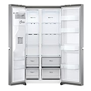 LG 635L Water & Ice Dispenser American Fridge Freezer, Shiny Steel, GSLV70PZTF