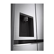LG 635L Water & Ice Dispenser American Fridge Freezer, Shiny Steel, GSLV70PZTF