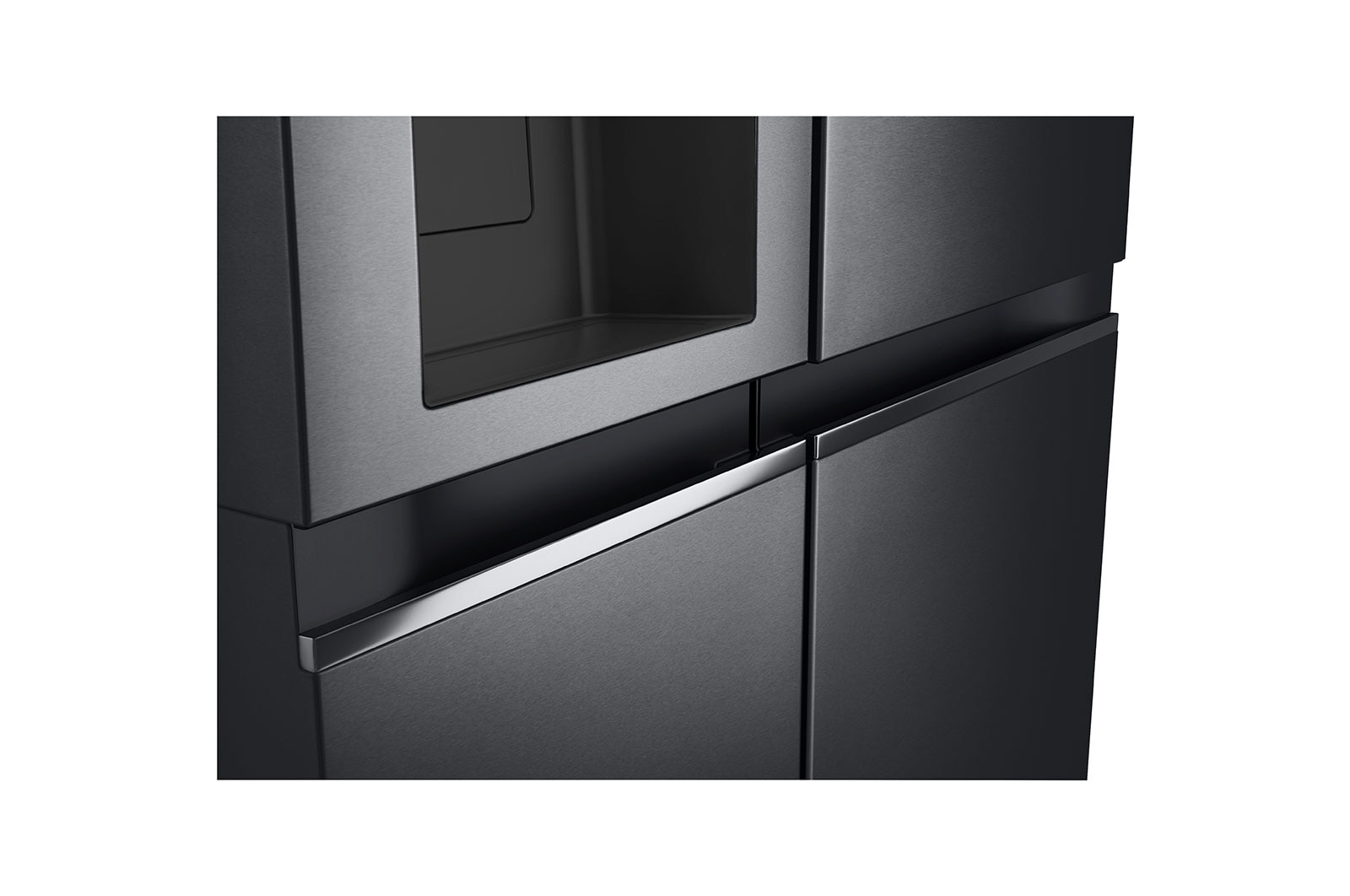 LG 635L American Style Fridge Freezer Matte Black Water & Ice Dispenser, GSLV71MCTF