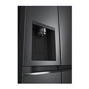 LG 635L American Style Fridge Freezer Matte Black Water & Ice Dispenser, GSLV71MCTF