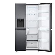 LG 635L American Style Fridge Freezer Matte Black Water & Ice Dispenser, GSLV71MCTF