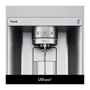 LG 635L American Style Fridge Freezer Shiny Steel Water & Ice Dispenser, GSLV91PZAE