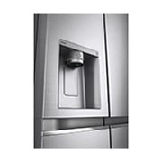 LG 635L American Style Fridge Freezer Shiny Steel Water & Ice Dispenser, GSLV91PZAE