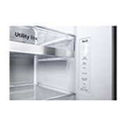 LG 635L American Style Fridge Freezer Shiny Steel Water & Ice Dispenser, GSLV91PZAE