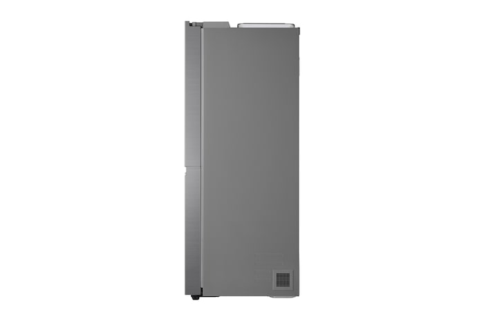 LG 635L American Style Fridge Freezer Water & Ice Dispenser, Shiny Steel, GSLV91PZAE