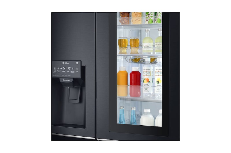 LG InstaView Door-in-Door™ GSX960MCVZ American style Fridge Freezer , 601L, Matte Black -F, GSX960MCVZ