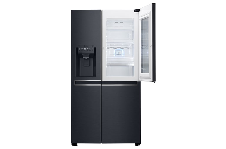 LG InstaView™ Door-in-Door® GSX960MTAZ American Style Fridge Freezer Matte Black, GSX960MTAZ