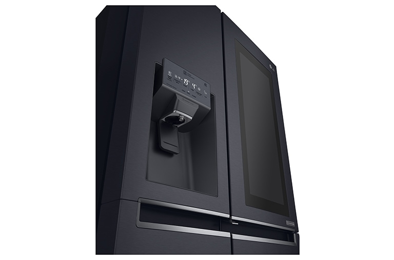 LG InstaView™ Door-in-Door® GSX960MTAZ American Style Fridge Freezer Matte Black, GSX960MTAZ
