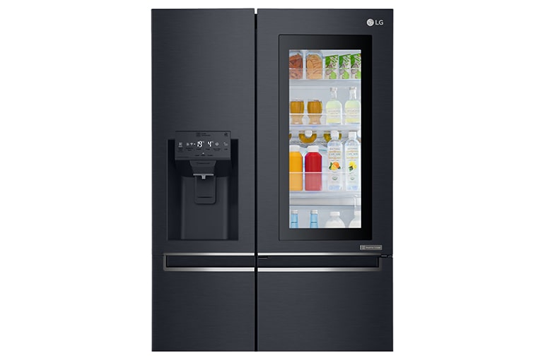 LG InstaView™ Door-in-Door® GSX960MTAZ American Style Fridge Freezer Matte Black, GSX960MTAZ
