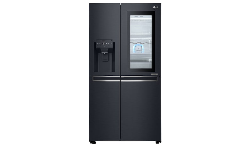LG InstaView™ Door-in-Door® GSX960MTAZ American Style Fridge Freezer Matte Black, GSX960MTAZ