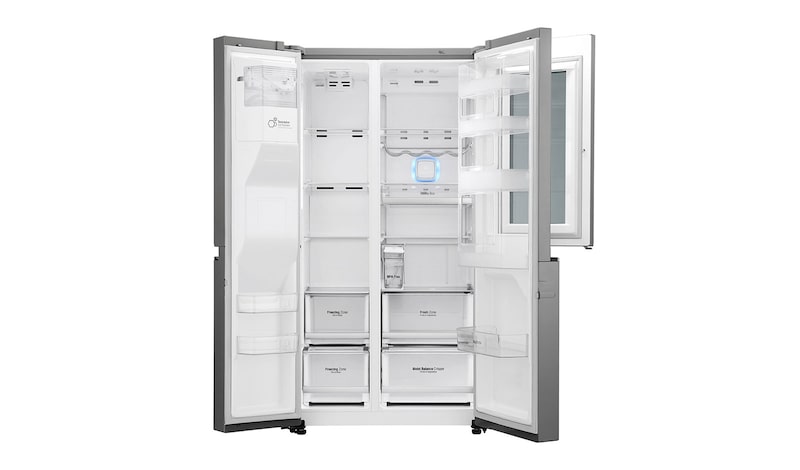 LG F Energy Rated InstaView Door-in-Door Smart Refrigerator with Non-Plumbed Water, GSX961NSAZ