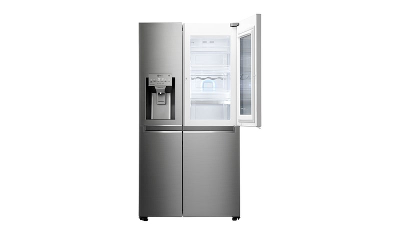 LG F Energy Rated InstaView Door-in-Door Smart Refrigerator with Non-Plumbed Water, GSX961NSAZ