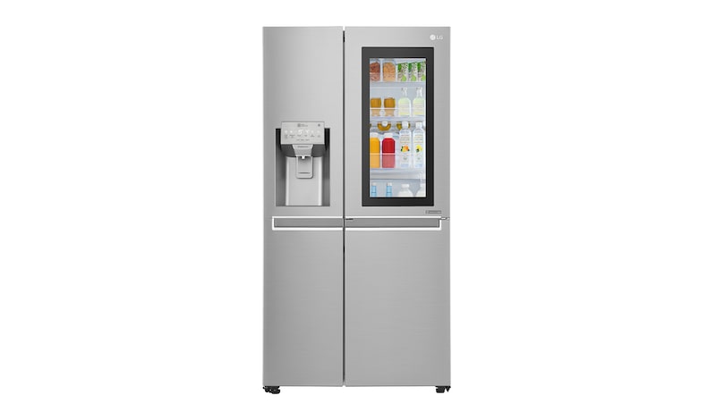 LG F Energy Rated InstaView Door-in-Door Smart Refrigerator with Non-Plumbed Water, GSX961NSAZ
