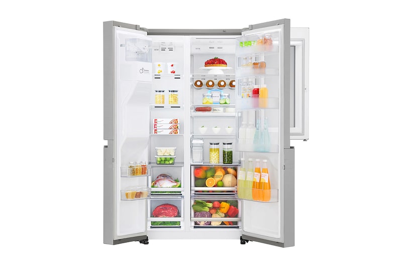 LG InstaView Door-in-Door™ GSX961NSVZ American style Fridge Freezer, 625L, Premium Steel -F, GSX961NSVZ