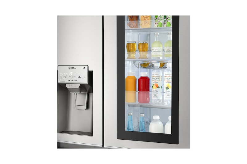 LG InstaView Door-in-Door™ GSX961NSVZ American style Fridge Freezer, 625L, Premium Steel -F, GSX961NSVZ