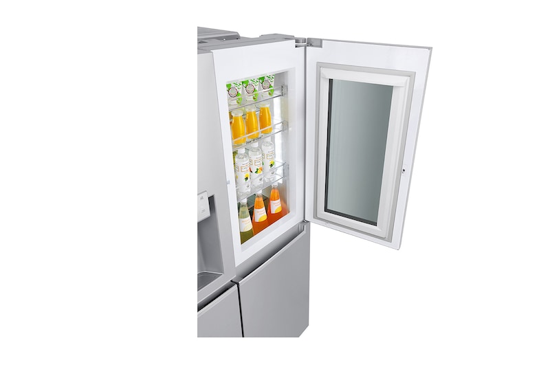 LG InstaView Door-in-Door™ GSX961NSVZ American style Fridge Freezer, 625L, Premium Steel -F, GSX961NSVZ