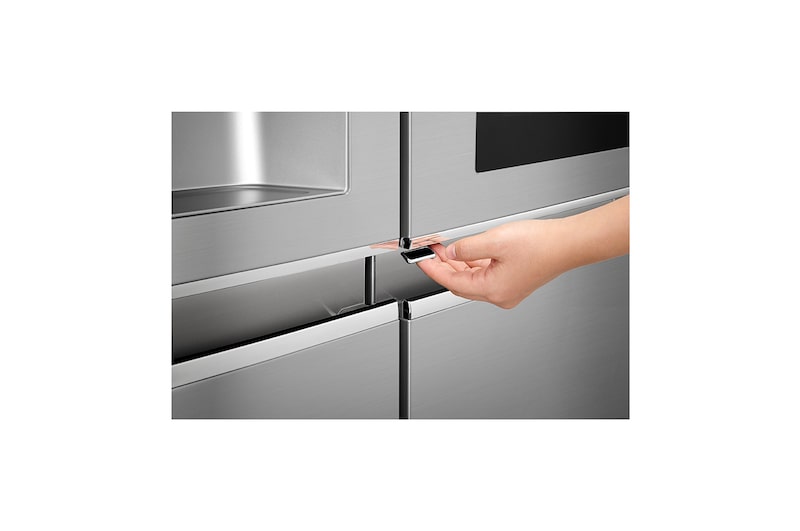 LG InstaView Door-in-Door™ GSX961NSVZ American style Fridge Freezer, 625L, Premium Steel -F, GSX961NSVZ