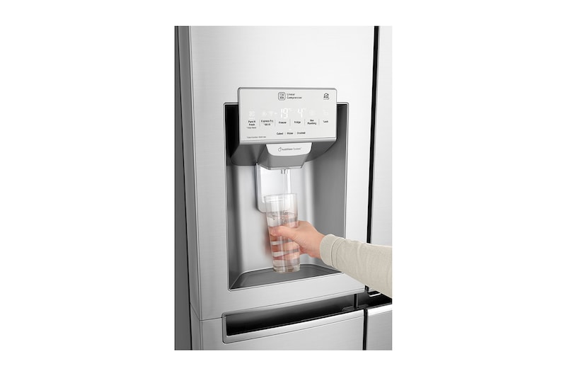 LG InstaView Door-in-Door™ GSX961NSVZ American style Fridge Freezer, 625L, Premium Steel -F, GSX961NSVZ