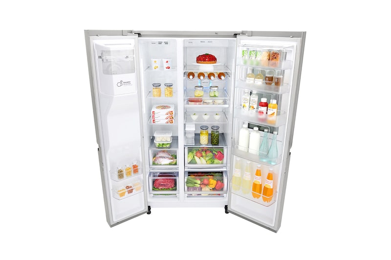 LG InstaView Door-in-Door™ GSX961NSVZ American style Fridge Freezer, 625L, Premium Steel -F, GSX961NSVZ